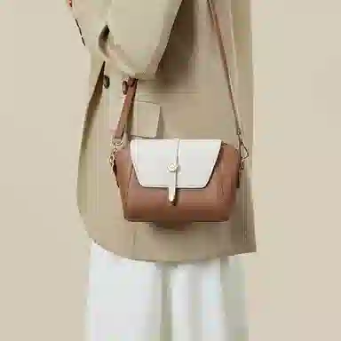 红蜻蜓 包包女包牛皮斜挎单肩包休闲百搭