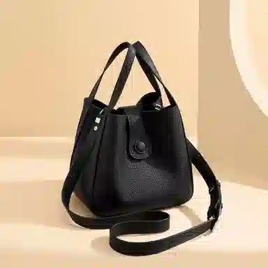 红蜻蜓 高级感百搭通勤复古简约实用百搭气质 头层牛皮 单肩斜挎手提包 常规 女款 多色