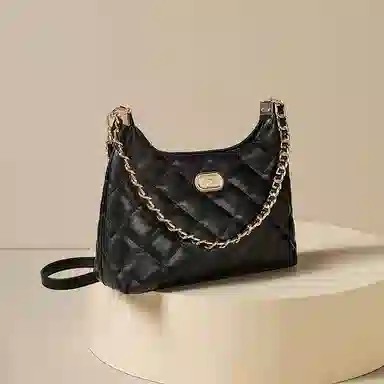 红蜻蜓 高级感小香风时尚菱格链条包 牛皮 单肩包 女款 多色