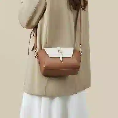 红蜻蜓 包包女包牛皮斜挎单肩包休闲百搭