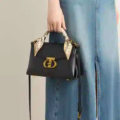 红蜻蜓 优雅复古时尚气质妈妈百搭高级感通勤 牛皮 单肩包斜挎包手提包 女款 多色