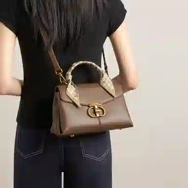 红蜻蜓 优雅复古时尚气质妈妈百搭高级感通勤 牛皮 单肩包斜挎包手提包 女款 多色