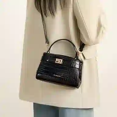 红蜻蜓 简约高级感百搭时尚通勤 牛皮 手提包 女款 多色