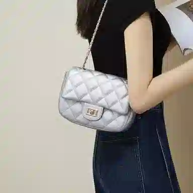 Red Dragonfly Quilted Leather Bag