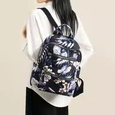 红蜻蜓 涂鸦印花大容量通勤出游书包 织物 背包双肩包 常规 男女同款情侣款 多色