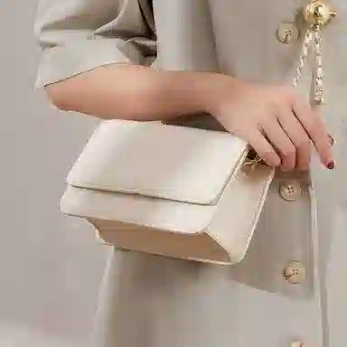 红蜻蜓包包女式时尚小金球链条单肩包链条包女式斜挎包女包 牛皮