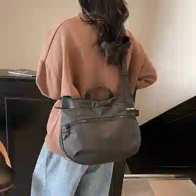 CAREELL Nylon Shoulder Bag Black