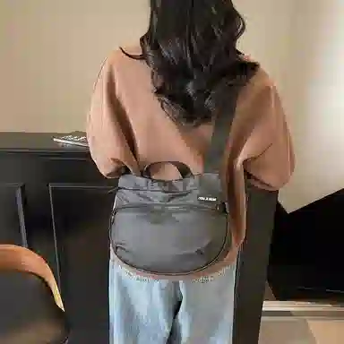 CAREELL Nylon Shoulder Bag Black