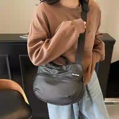 CAREELL Nylon Shoulder Bag Black