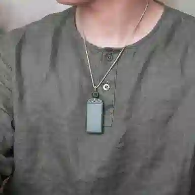 玉说 国风祥云纹饰 平安是真 无事既福 和田玉 吊坠 男女同款情侣款 青玉