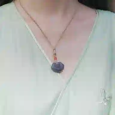 玉说 平安如意锁 和田玉 和田玉吊坠 女款 青白玉