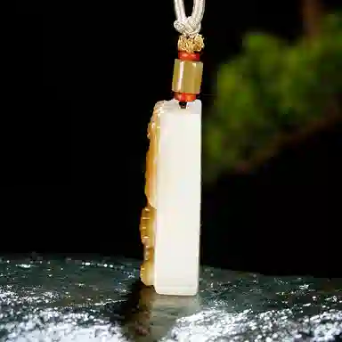 玉说 国潮 威震山河 虎 和田玉 吊坠 男款 白玉