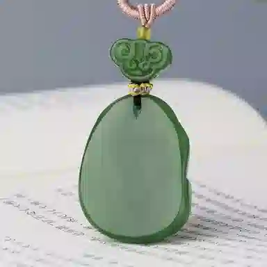 玉说 和田玉佛公 碧玉菠菜绿大肚弥勒佛 和田玉 和田玉吊坠 女款 碧玉