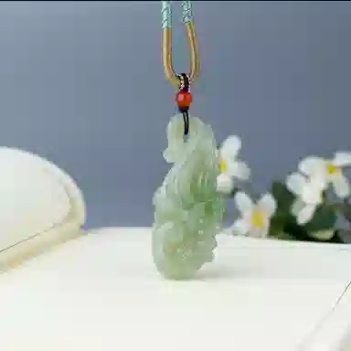 玉说 国风亮丽吸睛气质如意 和田玉 吊坠 男女同款情侣款 翠青玉
