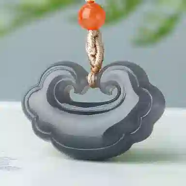 玉说 平安如意锁 和田玉 和田玉吊坠 女款 青白玉