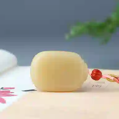 玉说 国潮平安牌无事牌 和田玉 项链 男女同款情侣款 糖玉