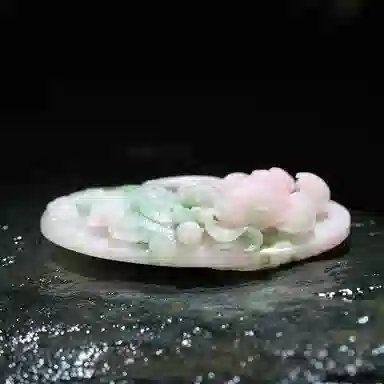 玉说 古风镂空荷花 栩栩如生 独山玉 玉石吊坠 男女同款情侣款