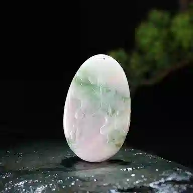 玉说 古风镂空荷花 栩栩如生 独山玉 玉石吊坠 男女同款情侣款