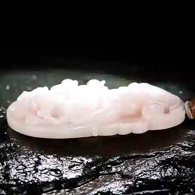 玉说 国潮牡丹花芙蓉红花开富贵锦上添花 独山玉 项链 男女同款情侣款