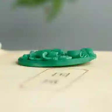 玉说 国风花鸟牌牡丹花绶带鸟富贵平安 独山玉 吊坠 男女同款情侣款