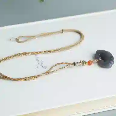 玉说 平安如意锁 和田玉 和田玉吊坠 女款 青白玉