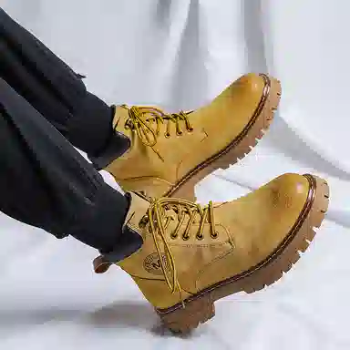 猪皮 加绒保暖舒适潮流百搭户外美式高街风格 马丁靴 男款