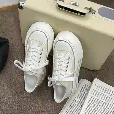 经典百搭厚底舒适通勤校园风 低帮 帆布鞋 女款