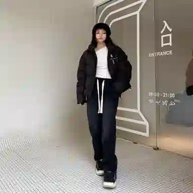 ALORGEEK Wide Leg Denim Pants