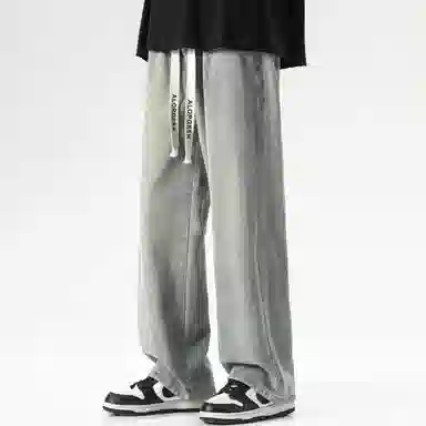 ALORGEEK Wide Leg Denim Pants