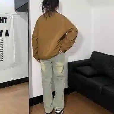 ALORGEEK Wide Leg Denim Pants