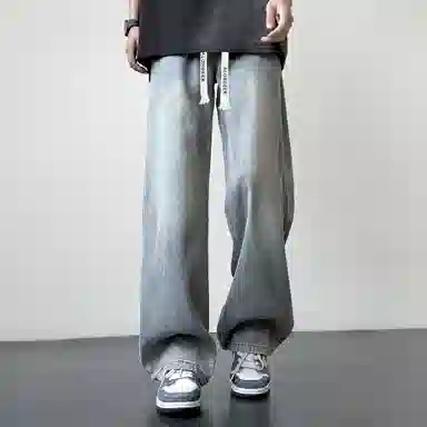 ALORGEEK Wide Leg Denim Pants