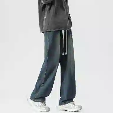 ALORGEEK Wide Leg Denim Pants