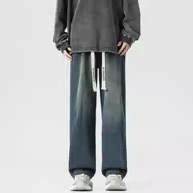 ALORGEEK Wide Leg Denim Pants