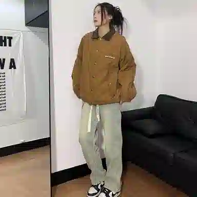 ALORGEEK Wide Leg Denim Pants