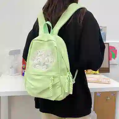 巴朗熊 国风新中式刺绣设计 尼龙 双肩包 男女同款情侣款 多色