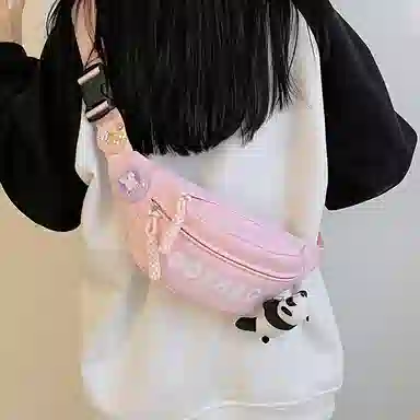 巴朗熊 高颜值百搭 尼龙 胸包 常规 男女同款情侣款 多色