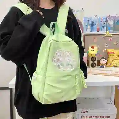 巴朗熊 国风新中式刺绣设计 尼龙 双肩包 男女同款情侣款 多色