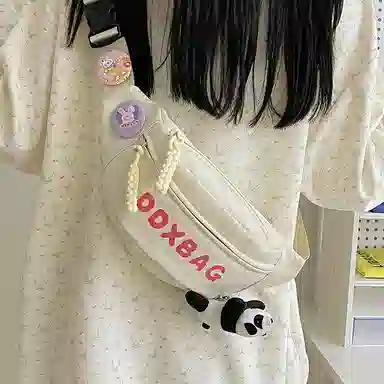 巴朗熊 高颜值百搭 尼龙 胸包 常规 男女同款情侣款 多色