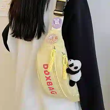 巴朗熊 高颜值百搭 尼龙 胸包 常规 男女同款情侣款 多色