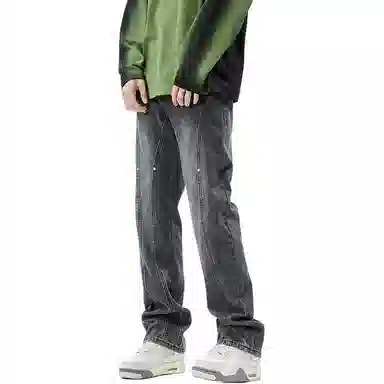 HIPHOPPUNKS Patchwork Loose Straight Jeans