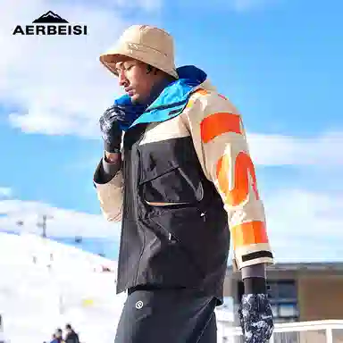 阿尔卑斯 防风防水胶印夹克 男款 风衣外套男秋冬户外壳