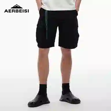 阿尔卑斯 户外登山机能风日系撞色腰带休闲短裤 男款