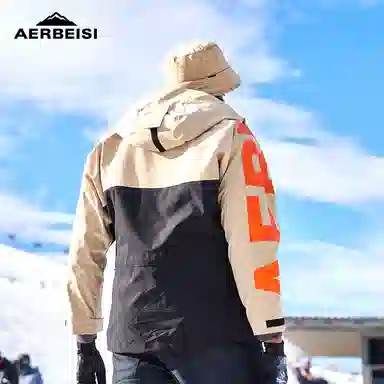 阿尔卑斯 防风防水胶印夹克 男款 风衣外套男秋冬户外壳