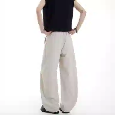 Jungle Panda Banana Curved Pants