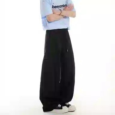 Jungle Panda Banana Curved Pants