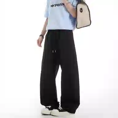 Jungle Panda Banana Curved Pants