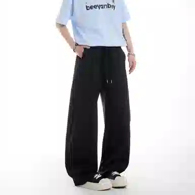 Jungle Panda Banana Curved Pants