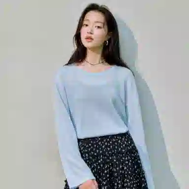 茵曼 宽松舒适气质针织衫 女款