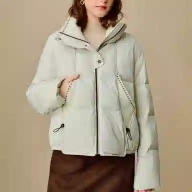 茵曼 百搭简约舒适羽绒服 女款