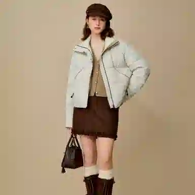 茵曼 百搭简约舒适羽绒服 女款